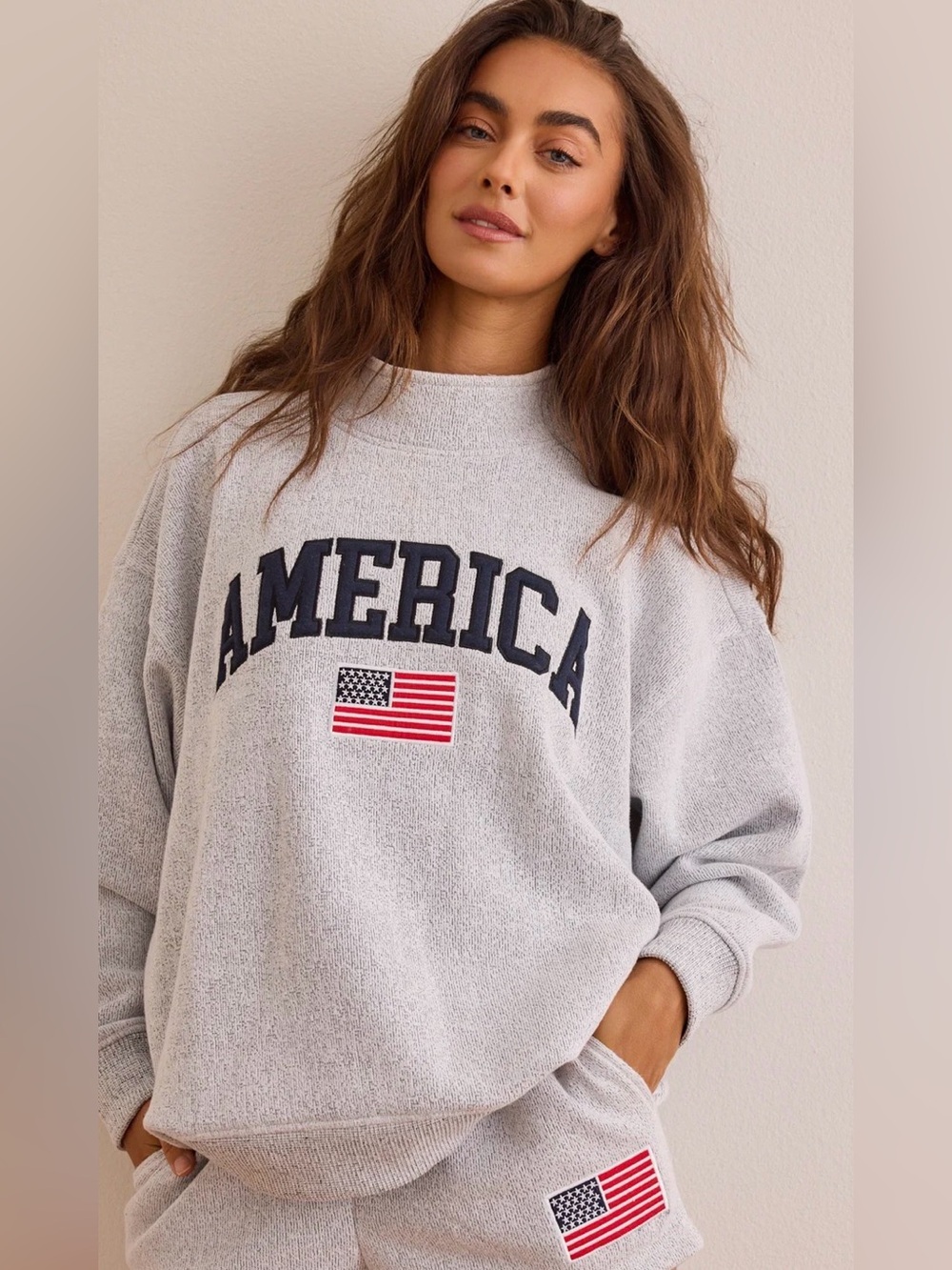 America mock neck